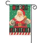Studio M Santa’s Retro Cheer Christmas Garden Flag