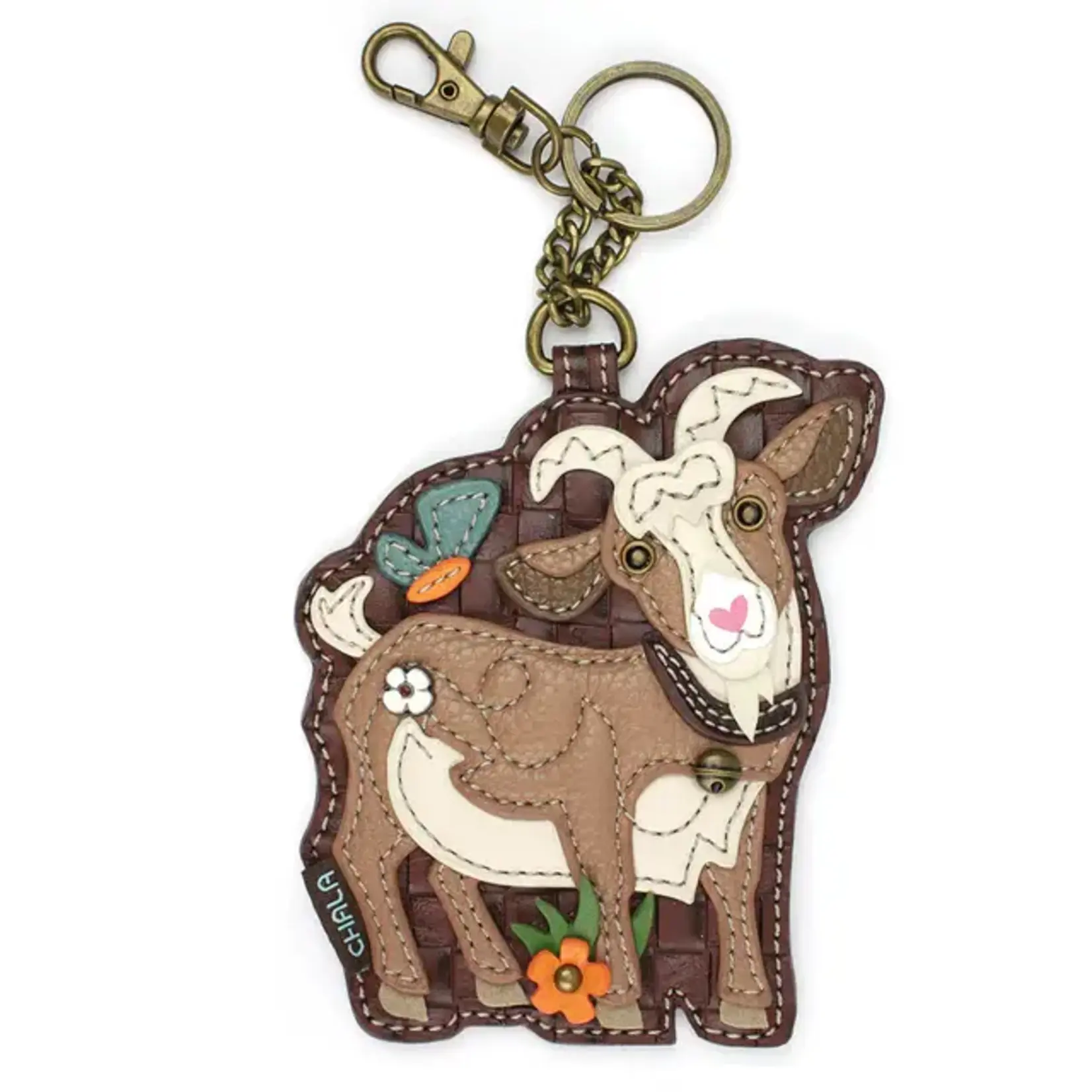 Chala Chala 806 Coin Purse Key Fob Goat A
