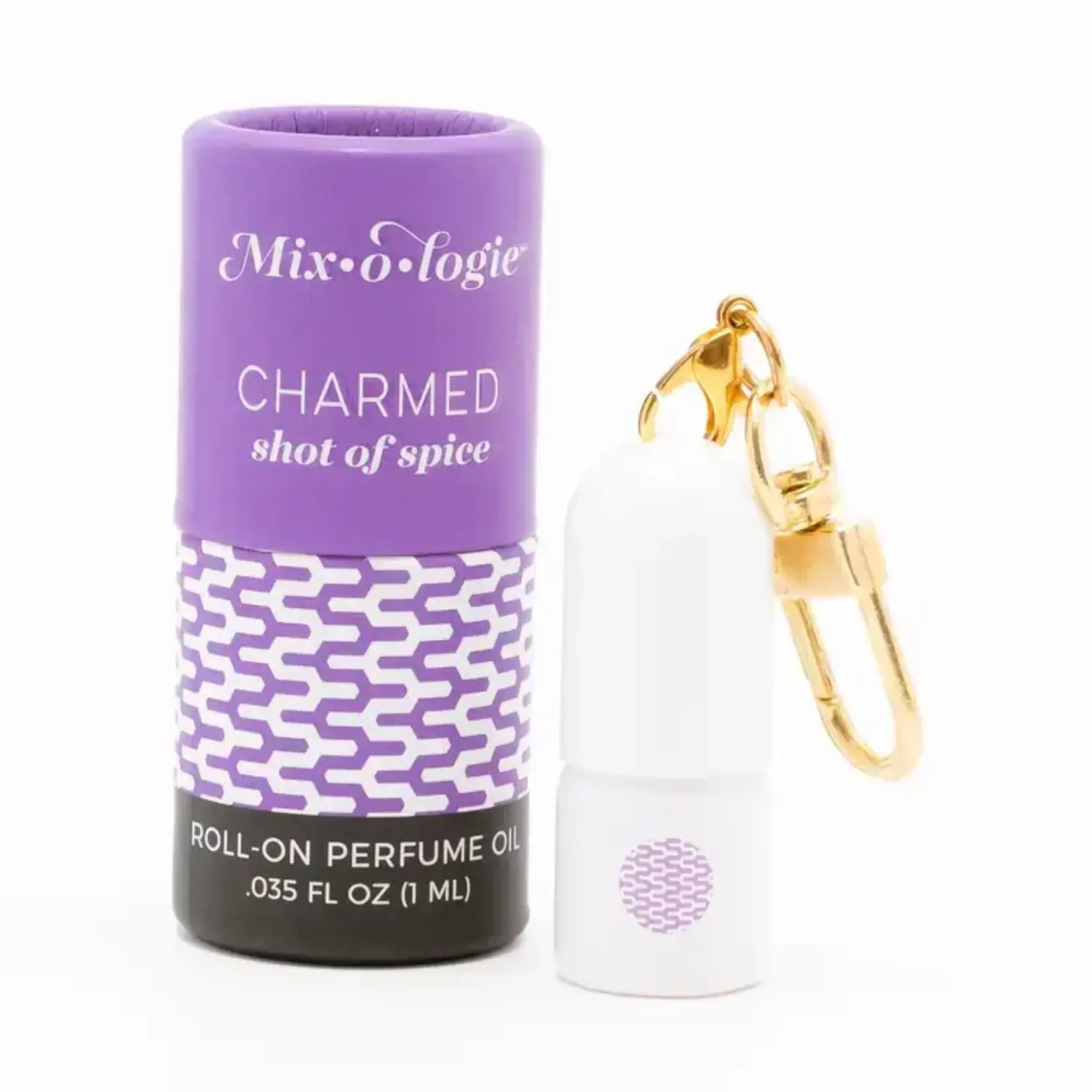 Mix-o-logie Mix-o-logie Mini Rollerball Perfume Keychain Charmed (Shot of Spice)