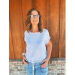 Youngs Young's Crinkle Cotton Top White