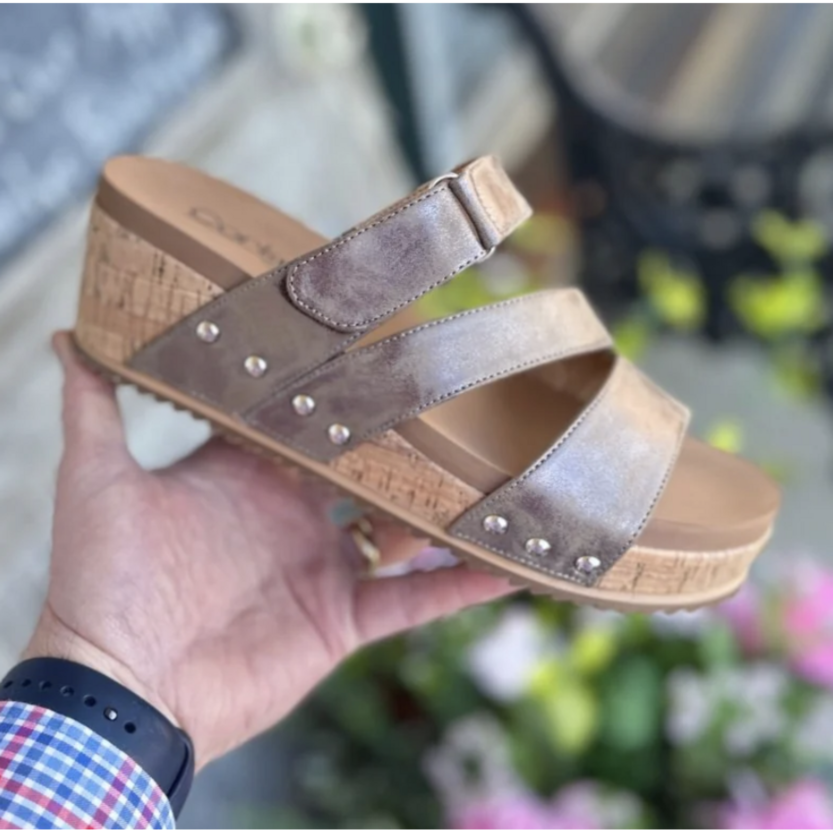 Corkys Corkys Voyage Wedge Sandal Bronze