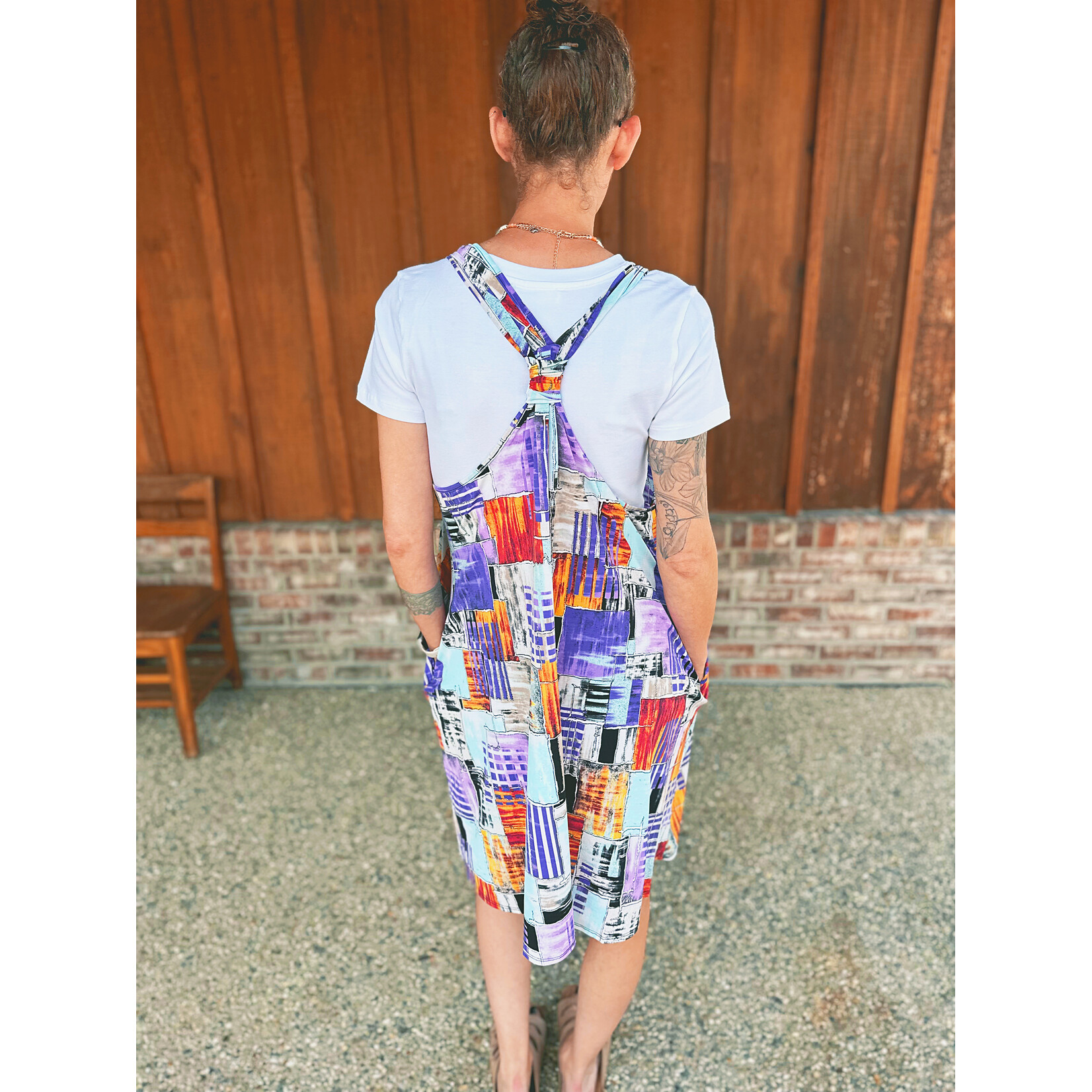Sew in Love Sew in Love Tank Dress Purple Blue