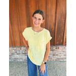 Sew in Love Sew in Love Short Sleeve Top Pastel Yellow