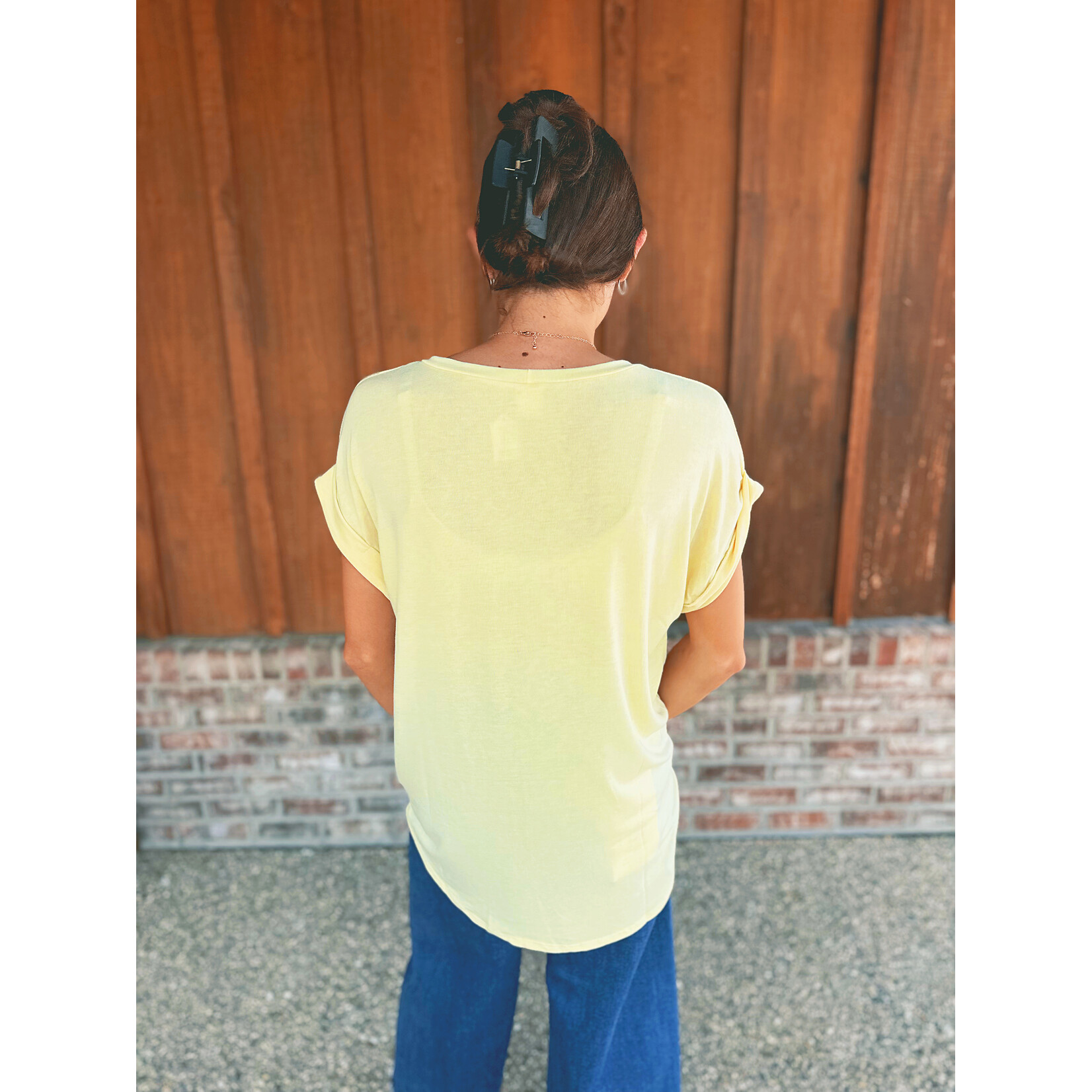 Sew in Love Sew in Love Short Sleeve Top Pastel Yellow