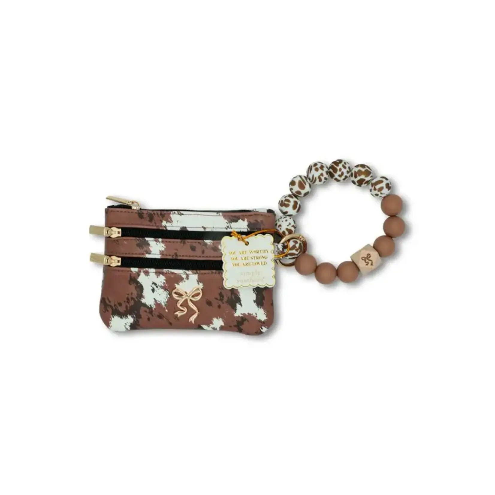 Simply Southern Simply Southern Bead Bangle Wallet Cow Fur