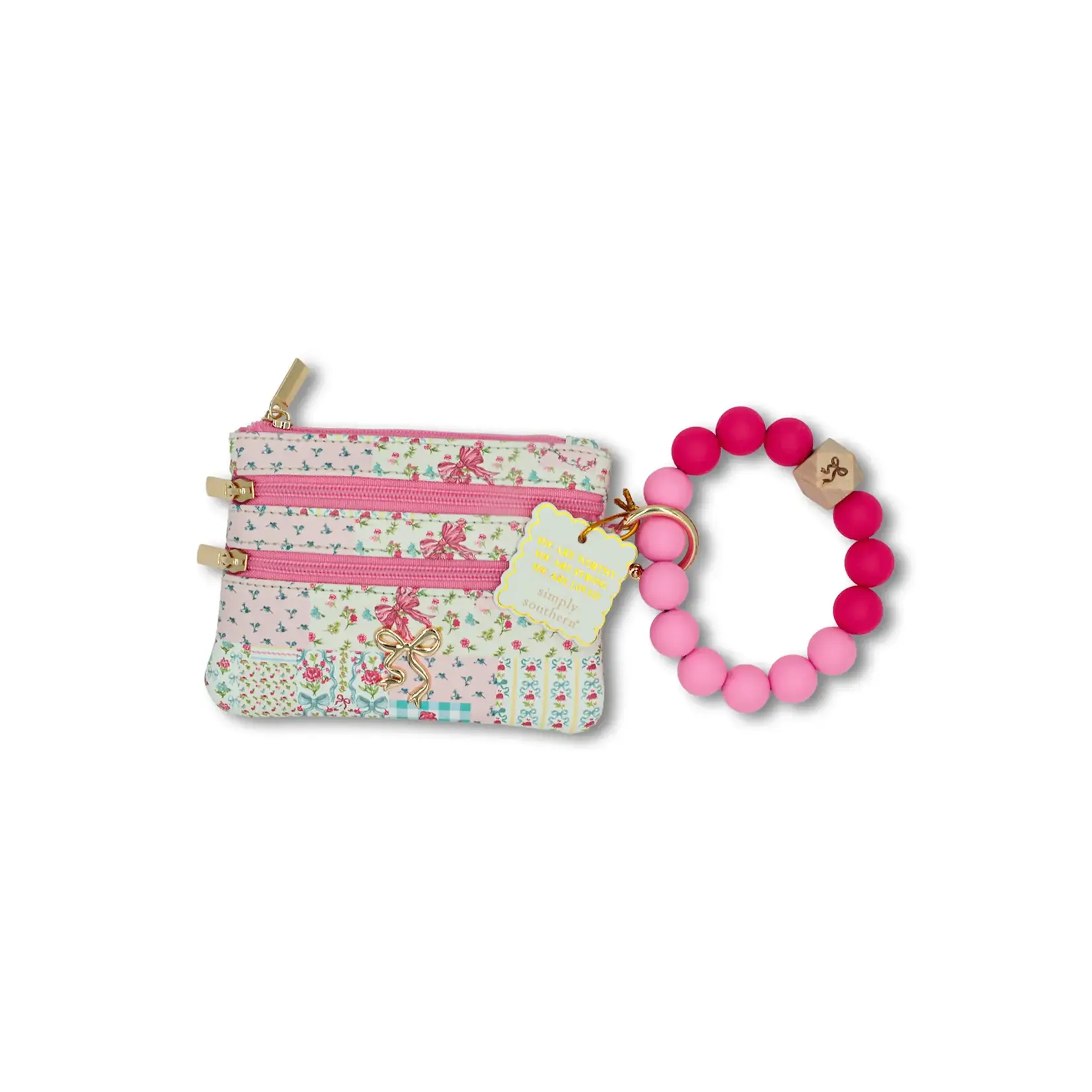 Simply Southern Simply Southern Bead Bangle Wallet Quilt Ribbon