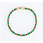 Howards Howard's Stella Baguette and Round Gemstone Bracelet