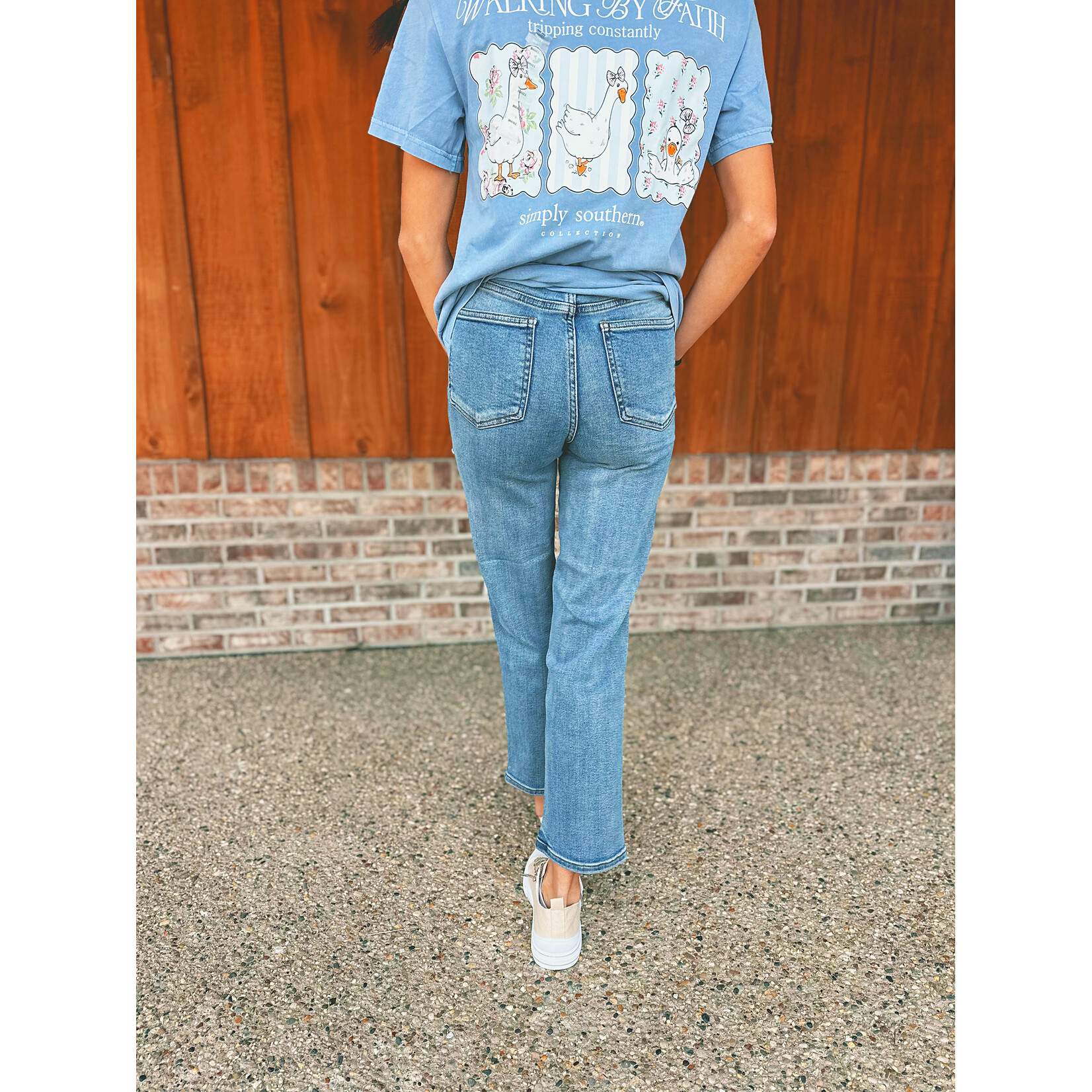 Judy Blue Judy Blue High Waisted Tummy Control Peggy Ankle Straight 881166
