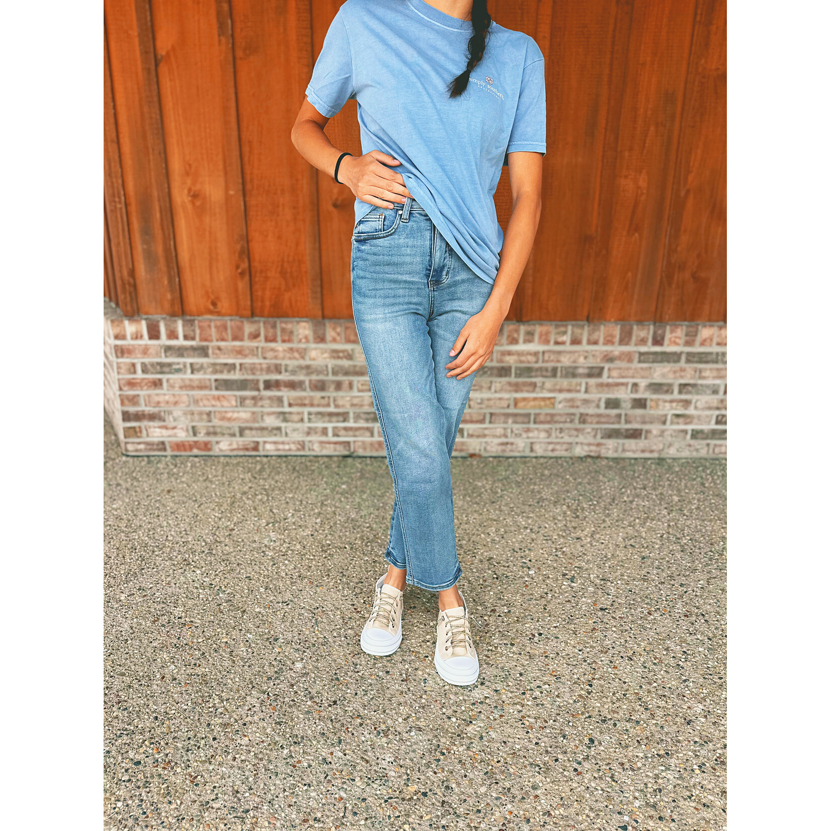 Judy Blue Judy Blue High Waisted Tummy Control Peggy Ankle Straight 881166