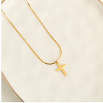 Howards Howard's Narelle Waterproof Dainty Cross Charm Necklace Gold