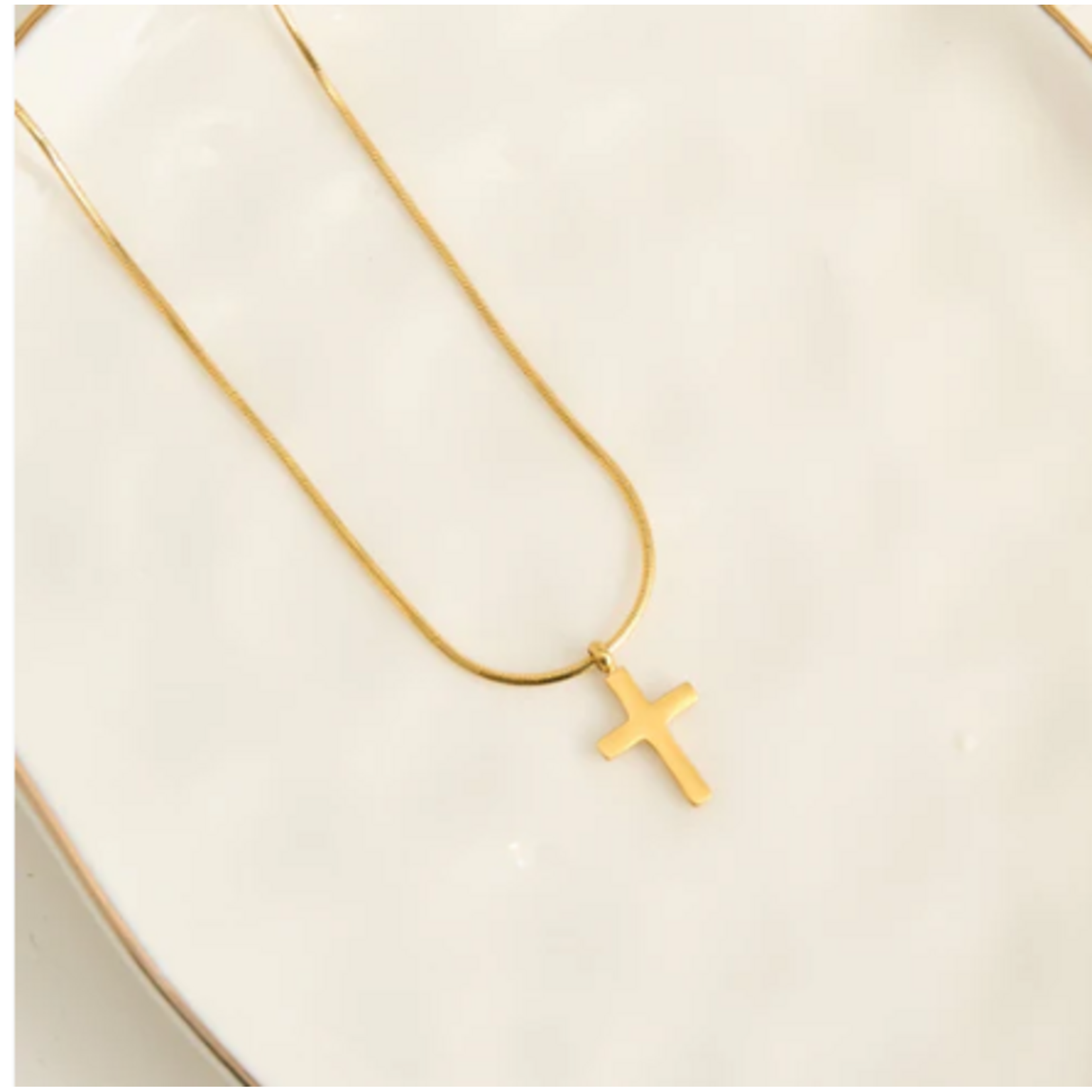Howards Howard's Narelle Waterproof Dainty Cross Charm Necklace Gold