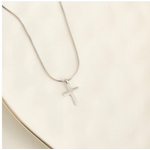 Howards Howard's Narelle Waterproof Dainty Cross Charm Necklace Silver