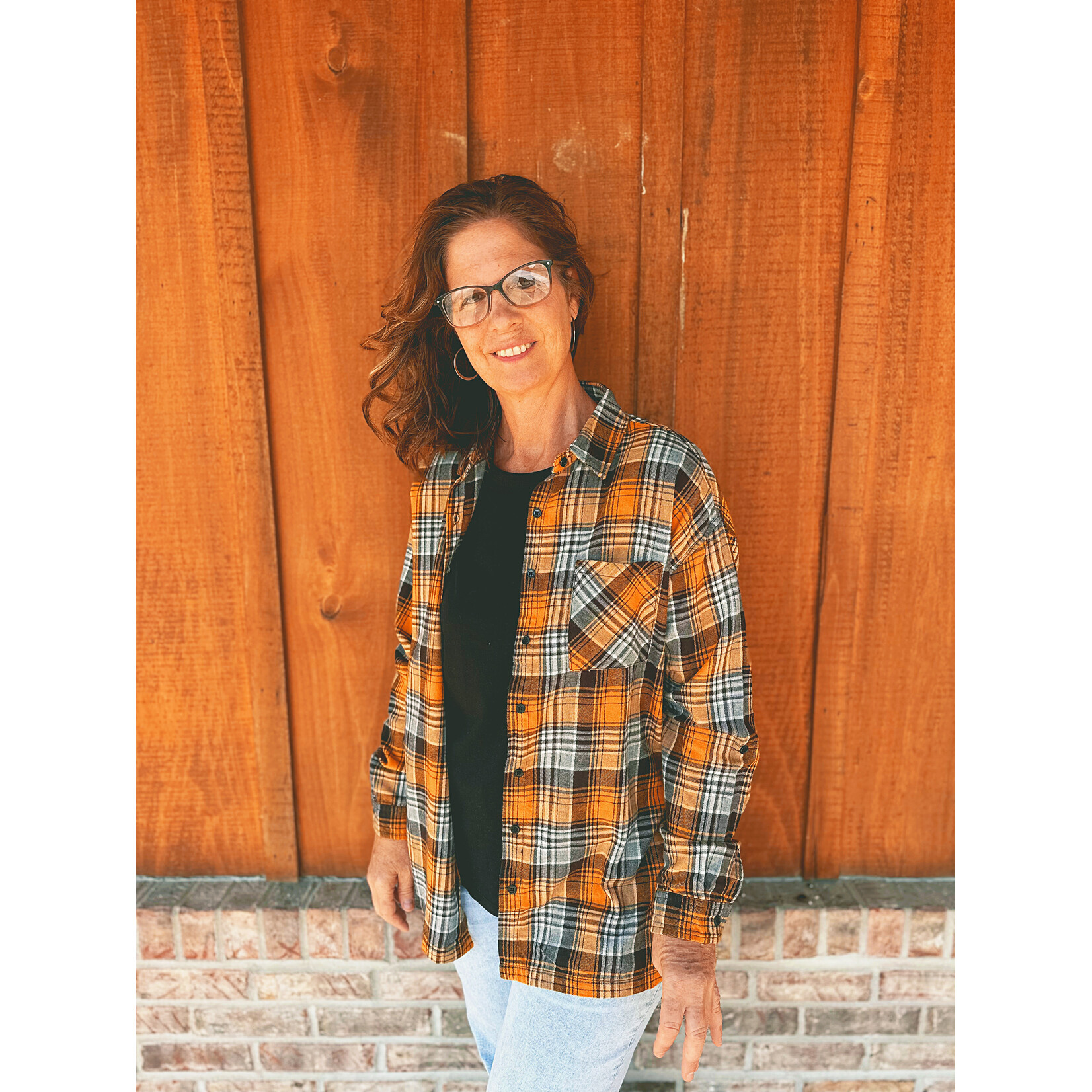 Risen Risen Buffalo Plaid Oversized Shirt Yellow