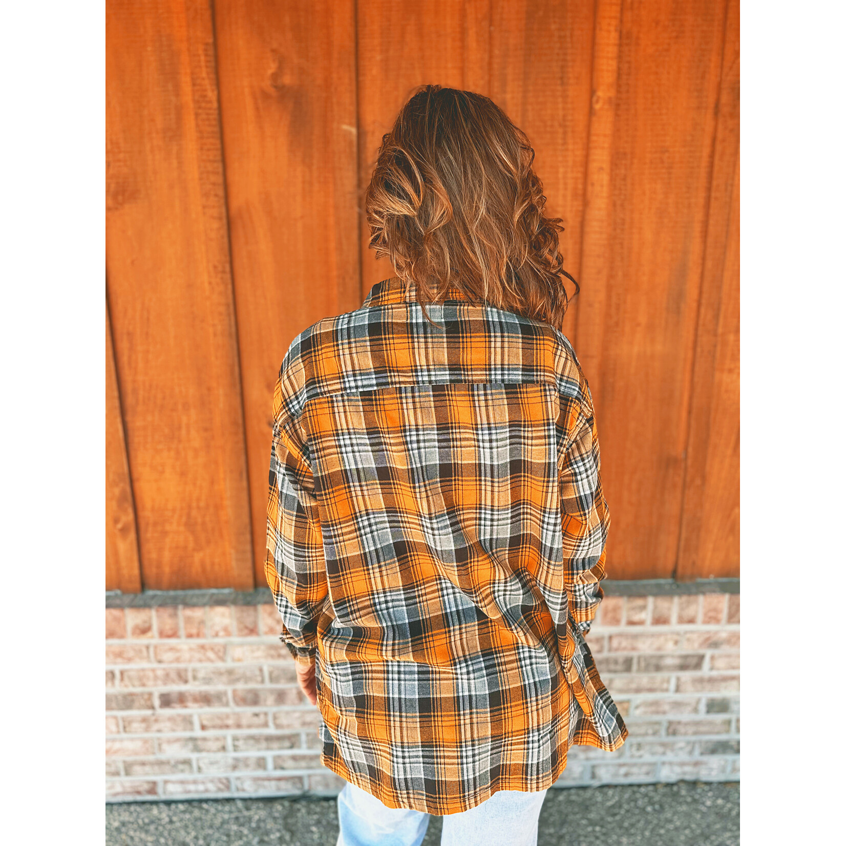 Risen Risen Buffalo Plaid Oversized Shirt Yellow