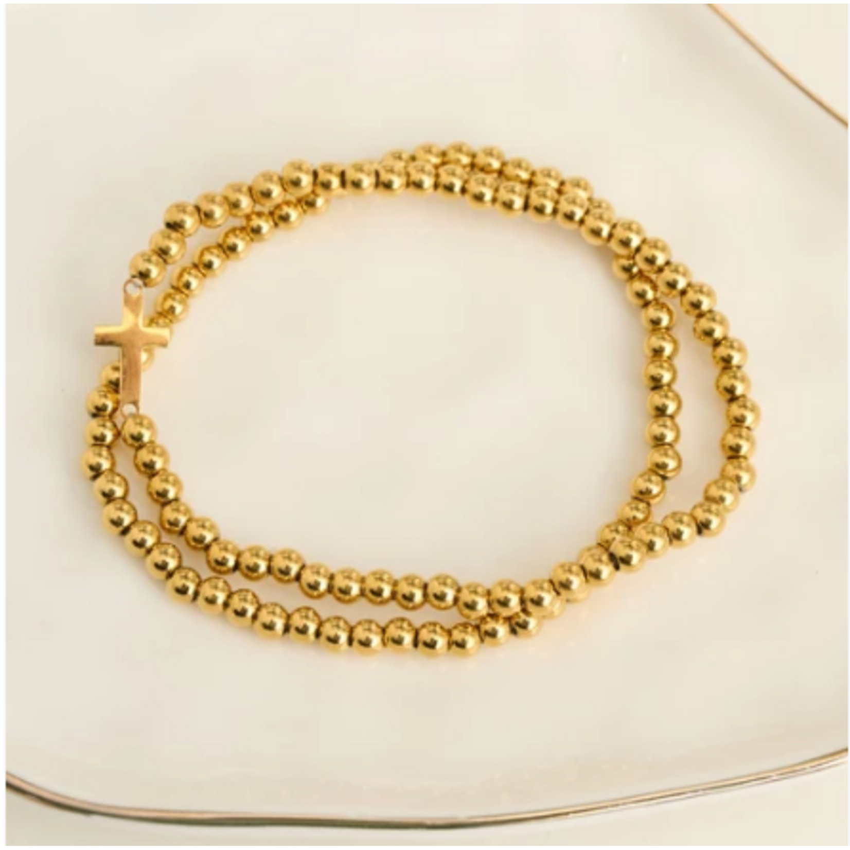 Howards Howard's Narelle Waterproof Cross Stretch Bracelet Set Gold