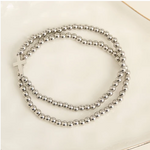 Howards Howard's Narelle Waterproof Cross Stretch Bracelet Set Silver