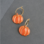 Howards Howard's Pumpkin Hoop Earrings Orange