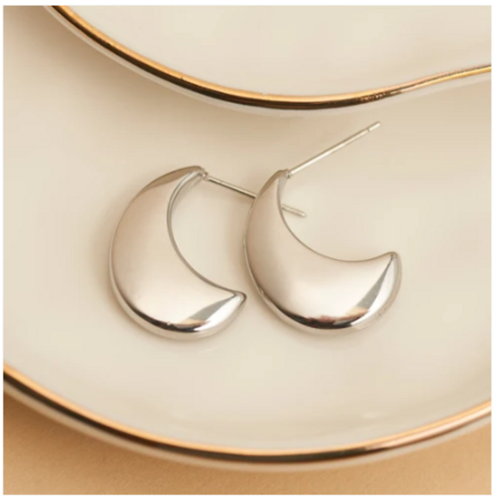 Howards Howard's Narelle Waterproof Pointed Waterdrop Earrings Silver