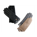 Howards Howard's Vivi Plaid Trim Quilted Vegan Leather Glove Assortment