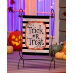 Evergreen Striped Trick or Treat Garden Flag