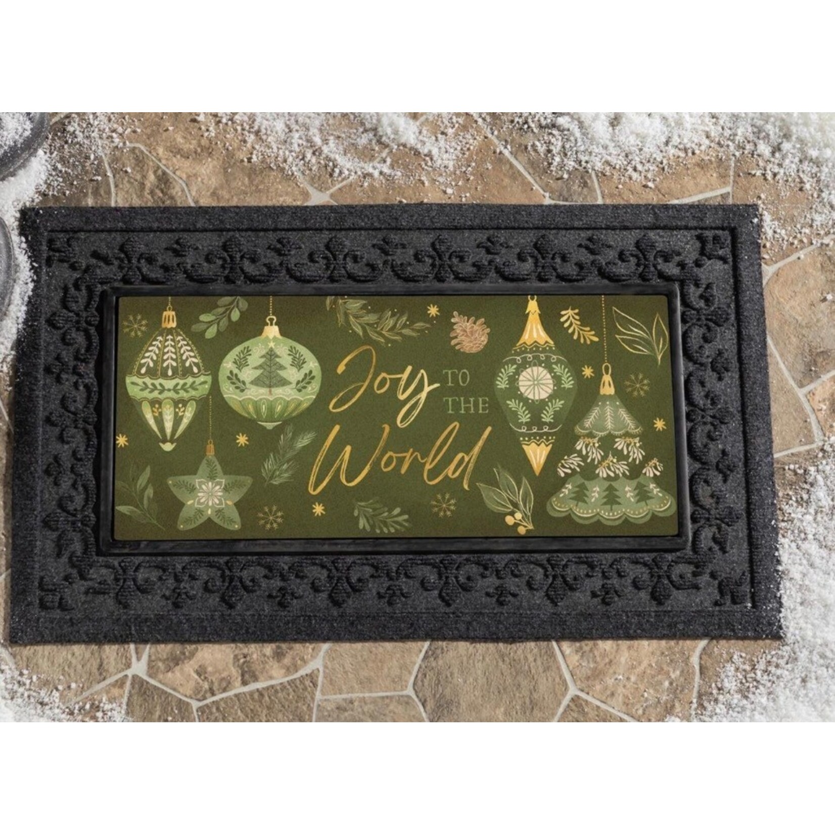 Evergreen Shades of Emerald Flocked Coir Switch Mat