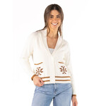 Simply Southern Simply Southern Cozy Cardigan Cowboy Boot White
