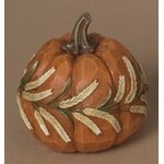 Gerson Resin Harvest Pumpkin w/Wheat