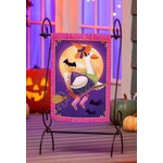 Evergreen Witchy Goose Garden Flag