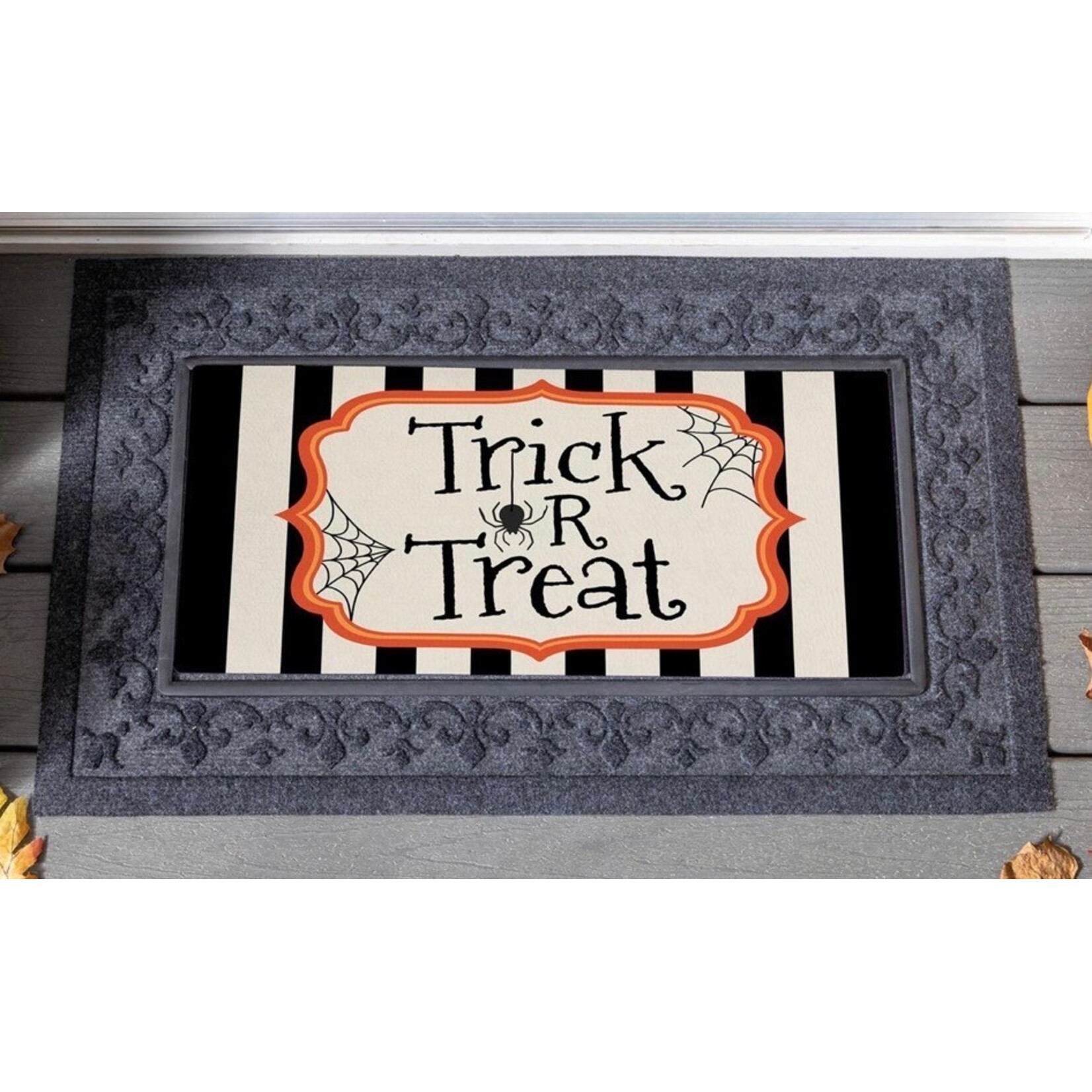 Evergreen Striped Trick or Treat Switch Mat