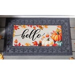 Evergreen Hello Fall Pumpkin & Leaves Switch Mat