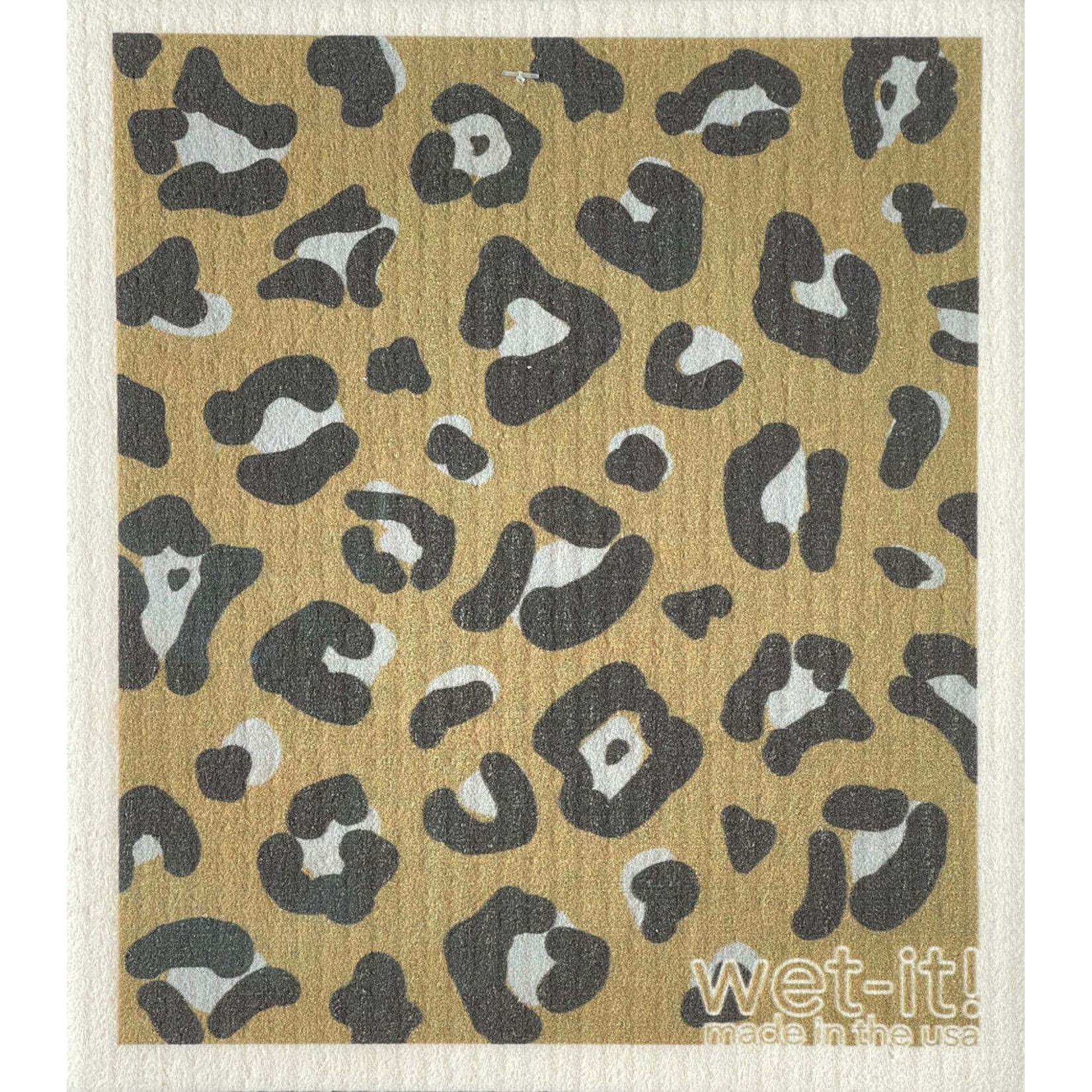 Swedish Treasures Wet it! Bold Leopard Swedish Dishcloth