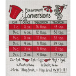 Swedish Treasures Wet It! Cooking Measurements Swedish Dishcloth