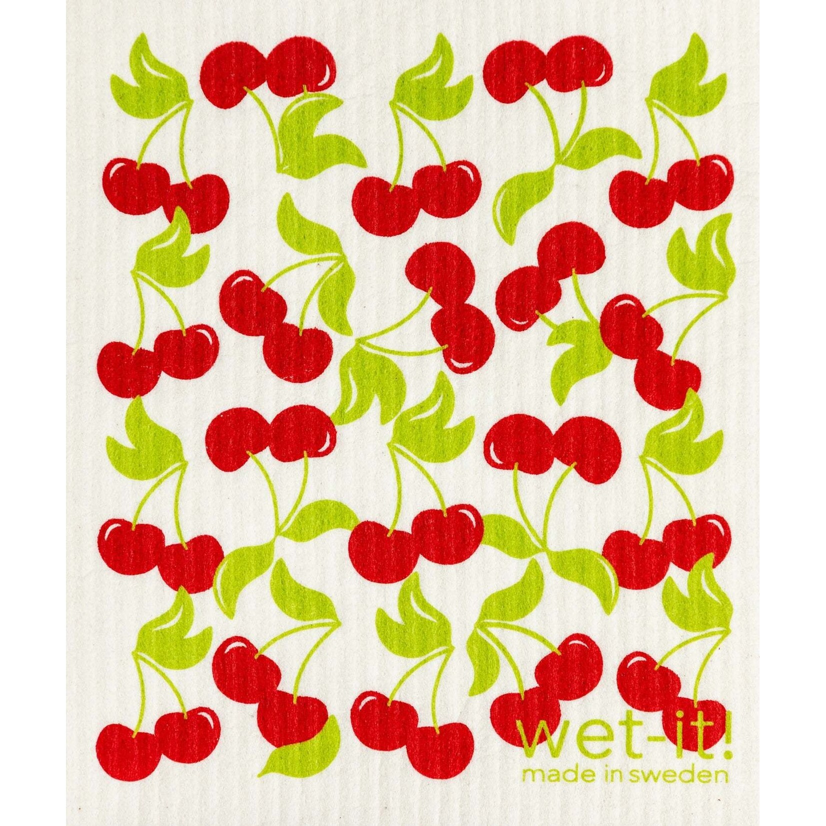 Swedish Treasures Wet It! Sweet Cherries Swedish Dishcloth
