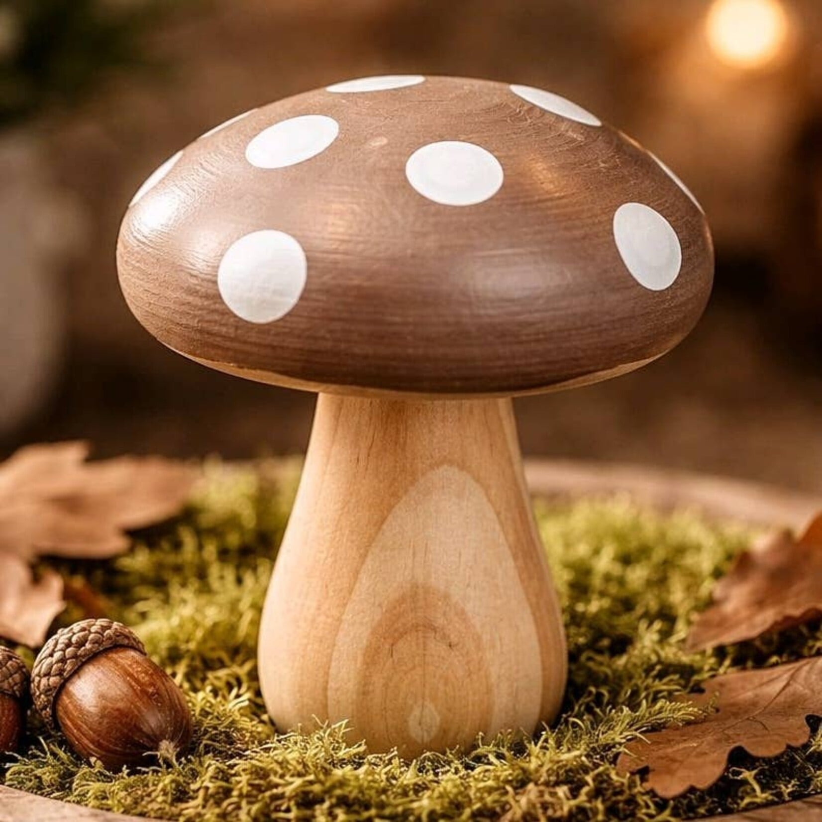 Wholesale Home Decor Mini Wooden Mushroom
