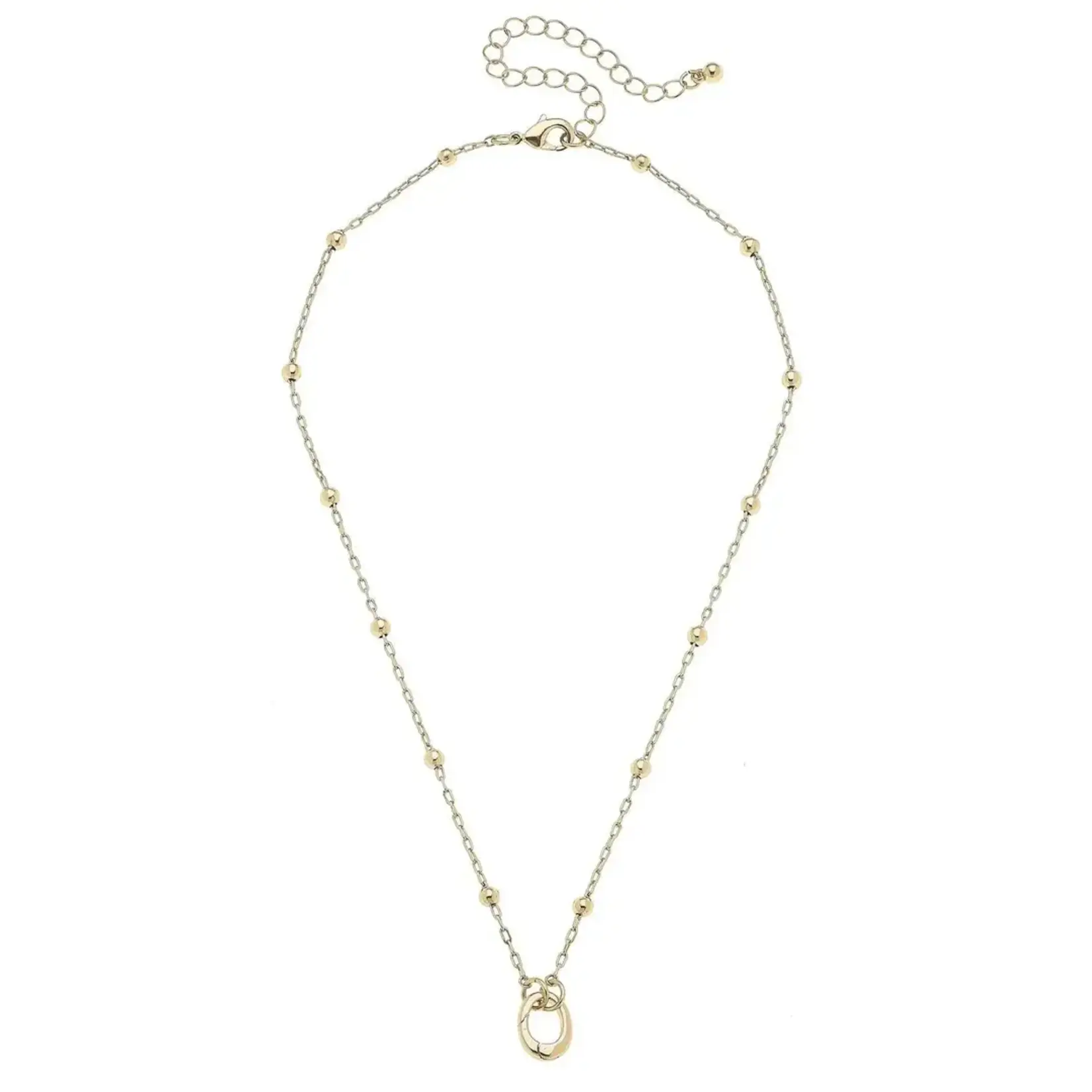 Canvas Canvas Style Celia Dainty Charm Necklace Base Shiny Gold