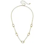 Canvas Canvas Style Sierra Dainty Charm Collector Necklace Shiny Gold