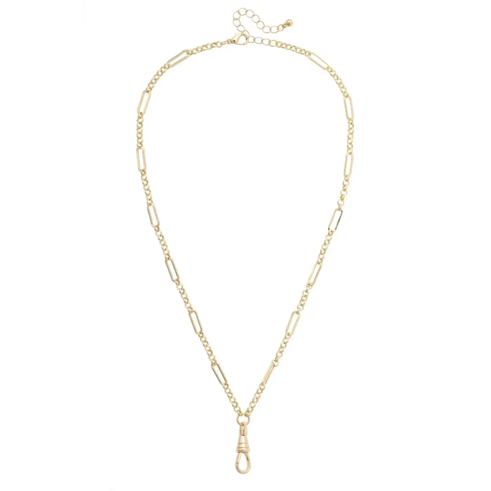 Canvas Canvas Style Annie Multi Link Charm Necklace Base Shiny Gold