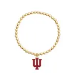 Canvas Canvas Style Indiana Hoosiers Ball Bead Stretch Bracelet