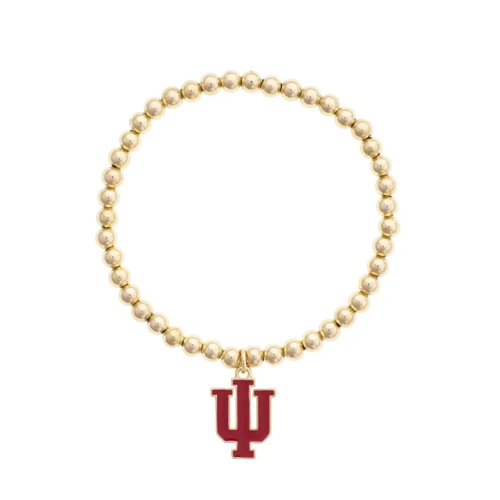 Canvas Canvas Style Indiana Hoosiers Ball Bead Stretch Bracelet