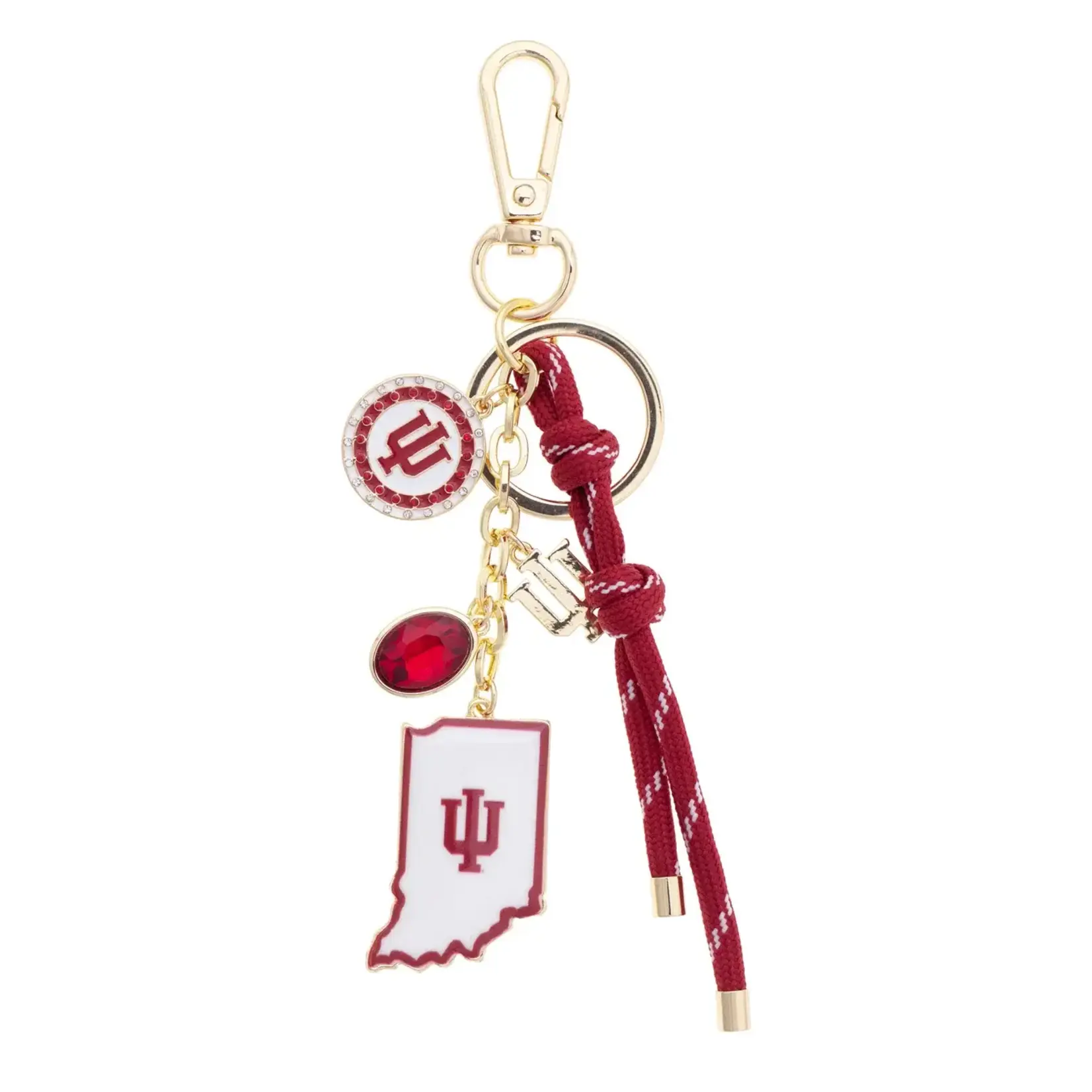 Canvas Canvas Style Indiana Hoosiers Cluster Bag Charm
