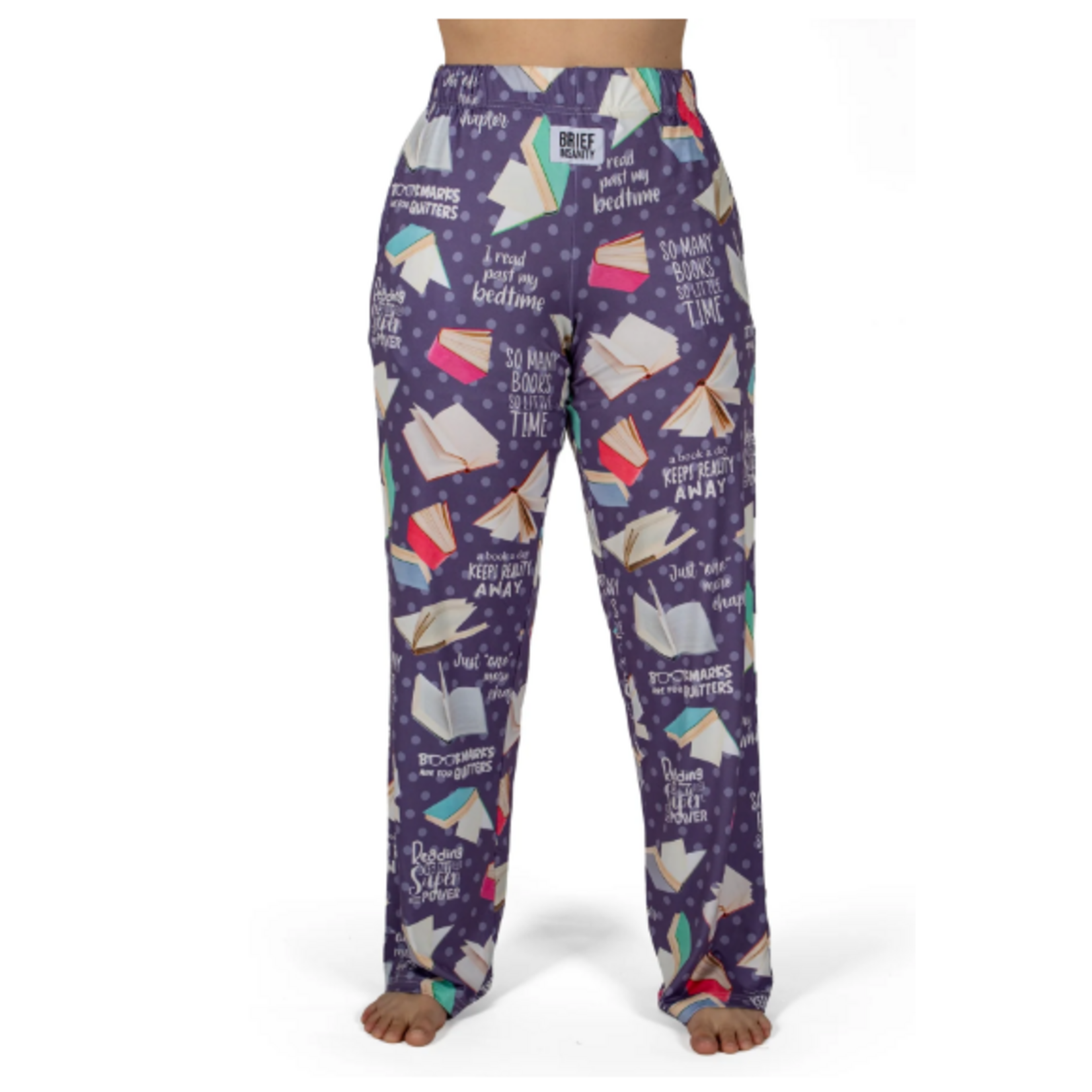 Brief Insanity Brief Insanity Book Pattern Lounge Pants