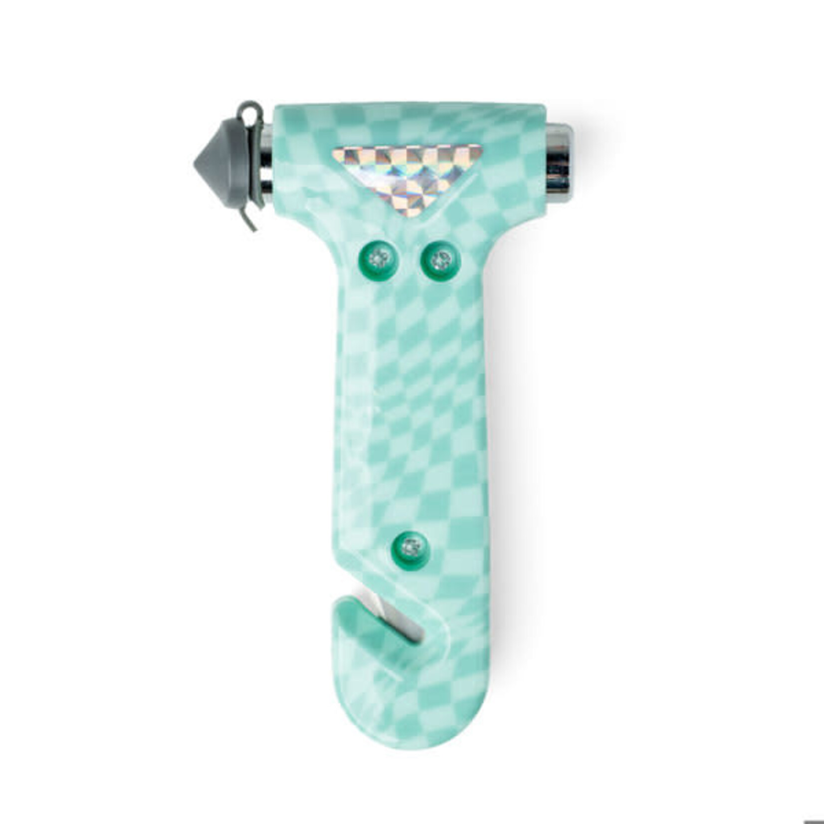 Mayday Mayday Charm Alarm 2-in-1 Emergency Escape Hammer Checkered