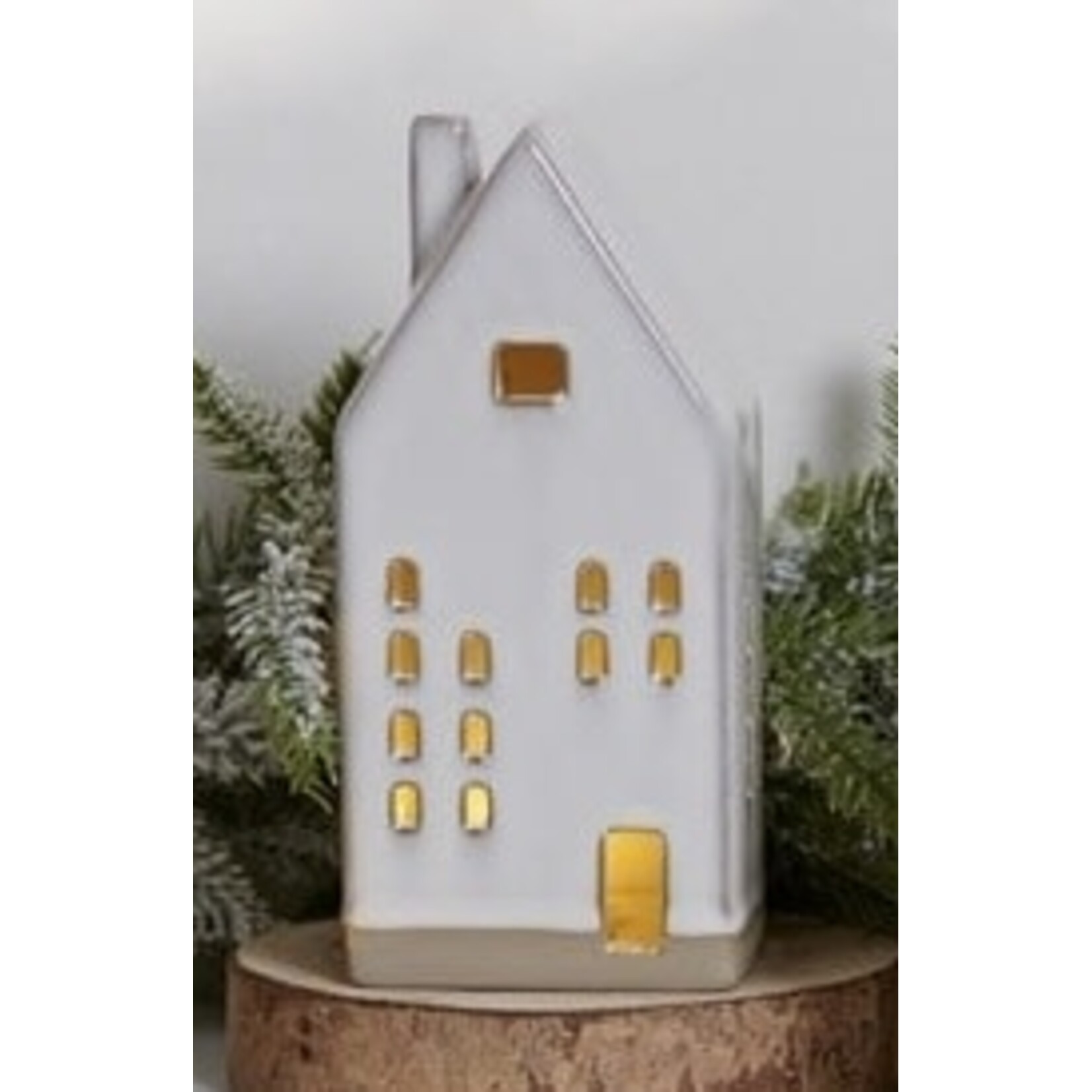 Primitives By Kathy Ceramic Lighted House
