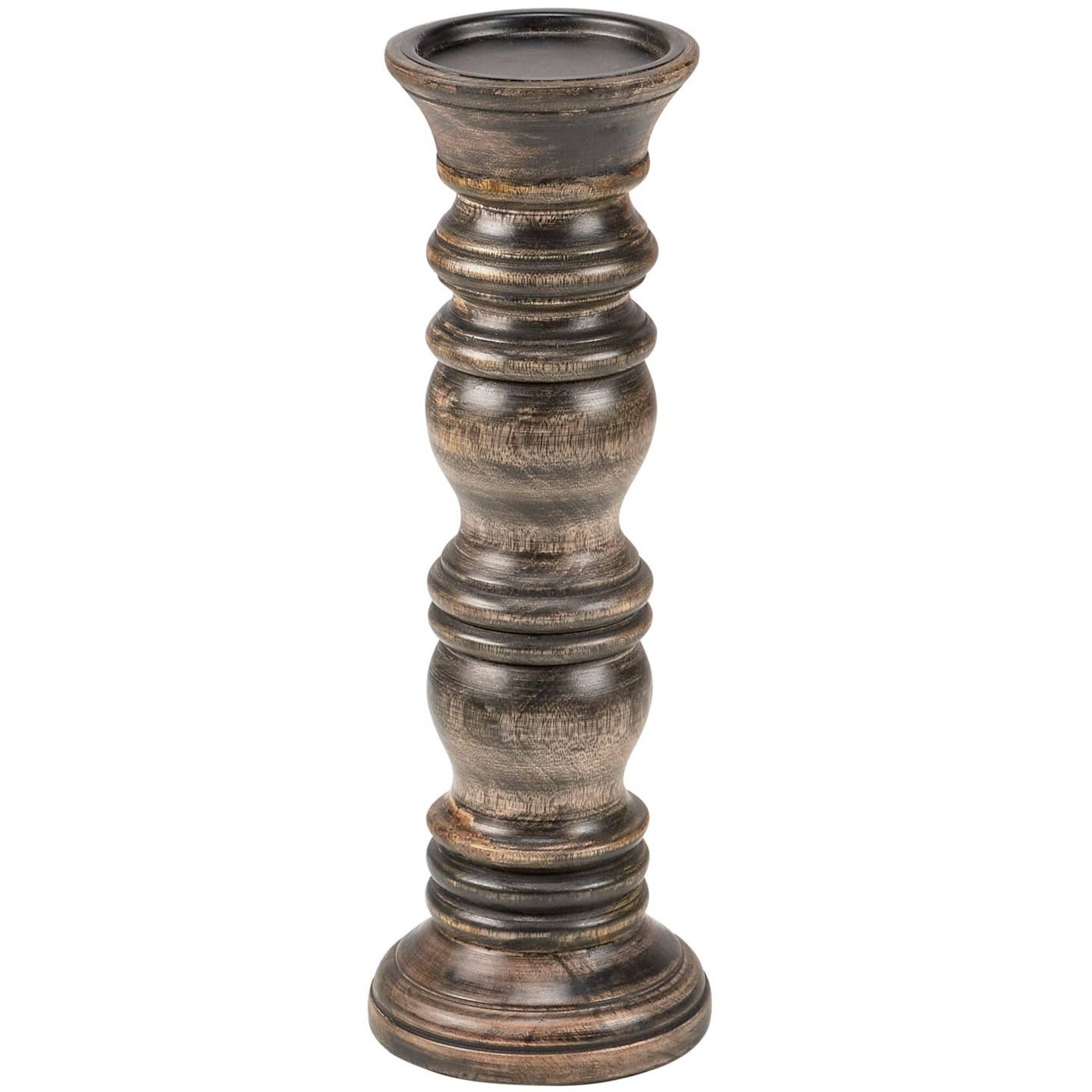 Primitives By Kathy Turned Mango Candle Holder