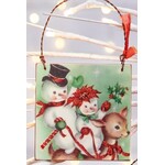 Primitives By Kathy Retro Snowman Ornament Style 3