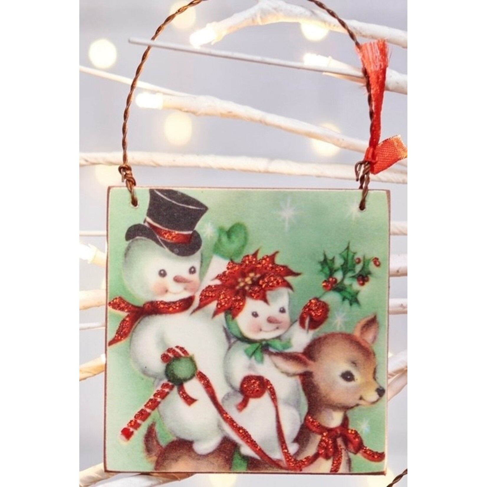 Primitives By Kathy Retro Snowman Ornament Style 3