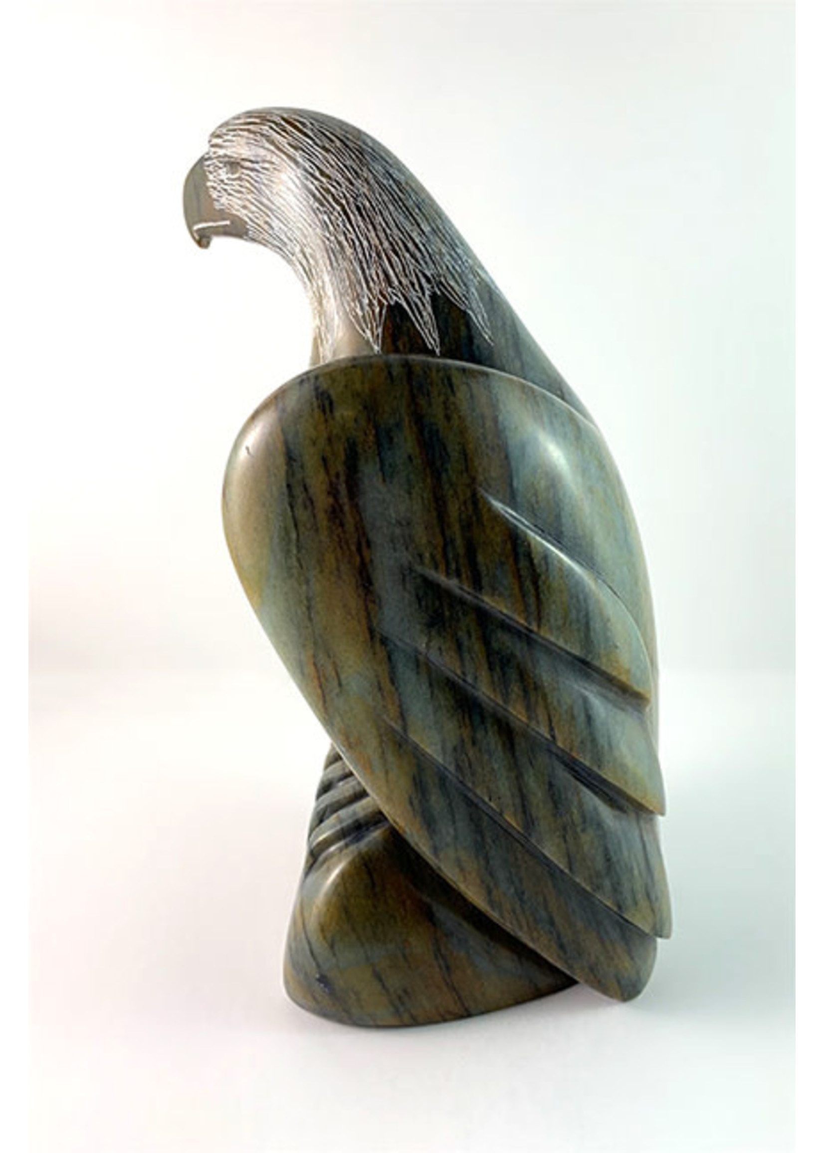 Howard Moose Soapstone Carved Eagle