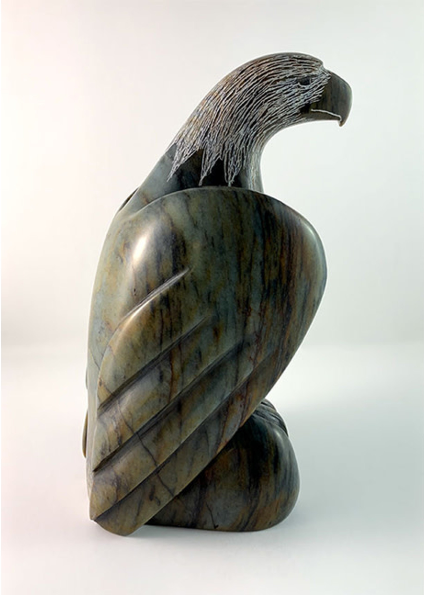 Howard Moose Soapstone Carved Eagle