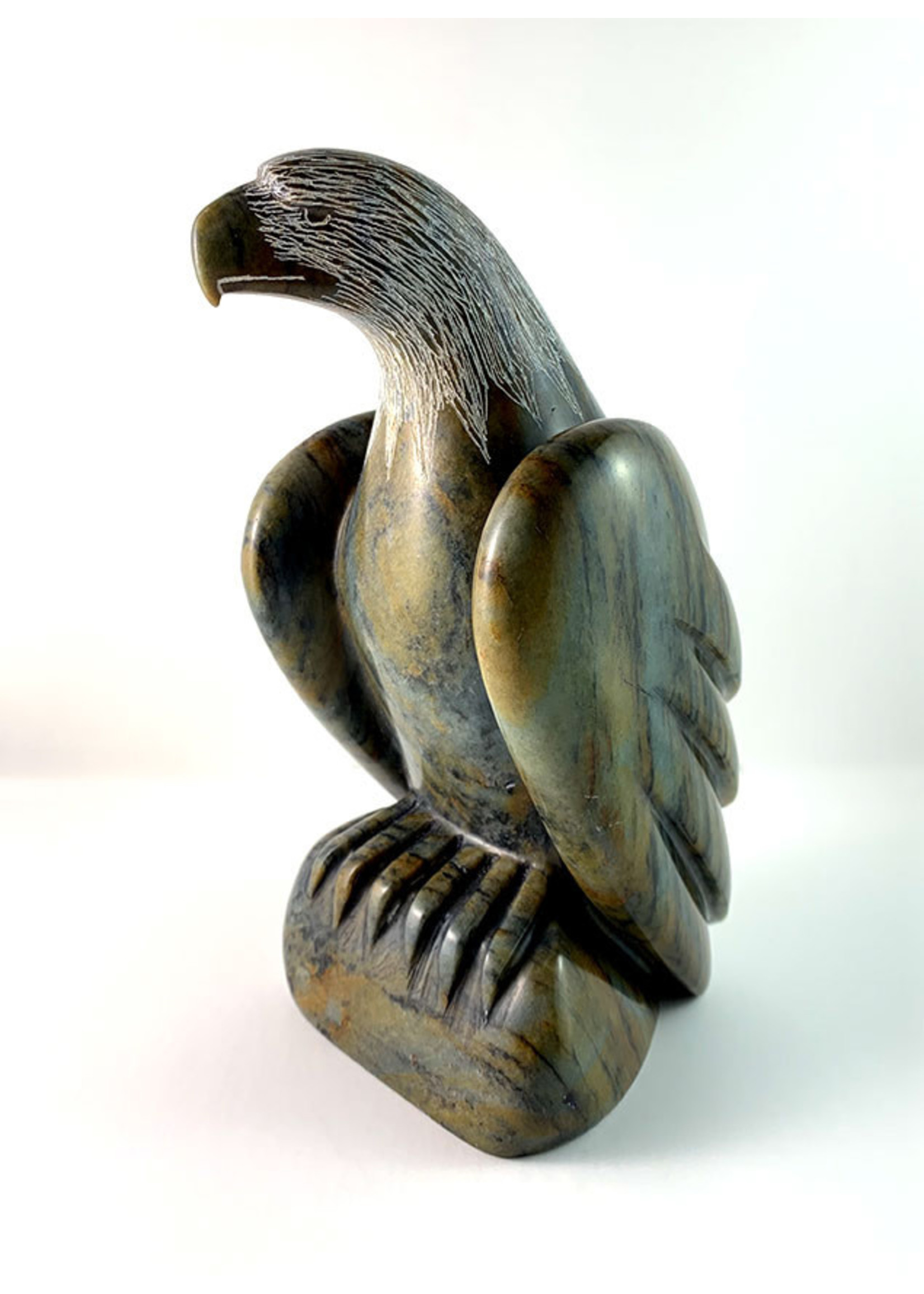 Howard Moose Soapstone Carved Eagle