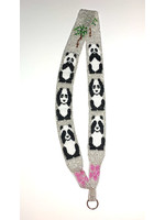 Beaded Panda Lanyard - See no, hear no, speak no evil (SOLD)